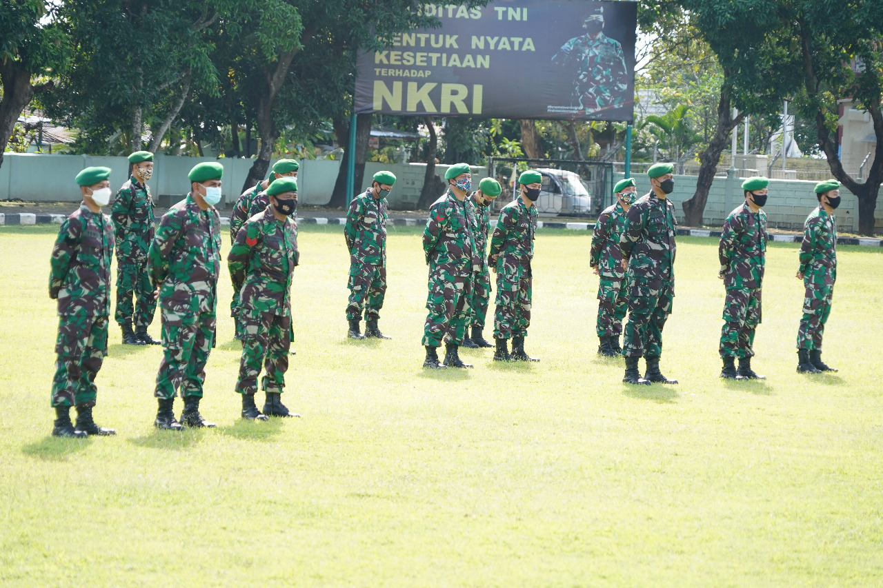 120 Personel Korem Wira Satya Naik Pangkat Kilas Bali