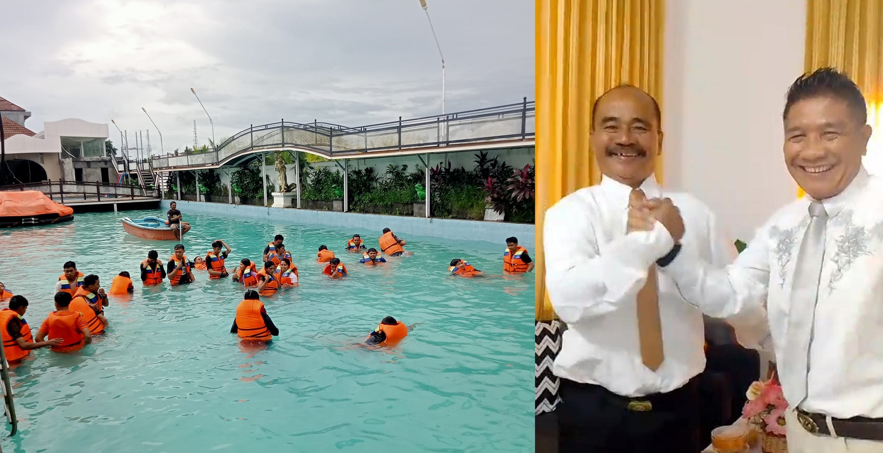 Suasana Maritim Training Center BIWI Group. Isnert: IB Agastia (kanan) dan Nyoman Subagia (kiri)