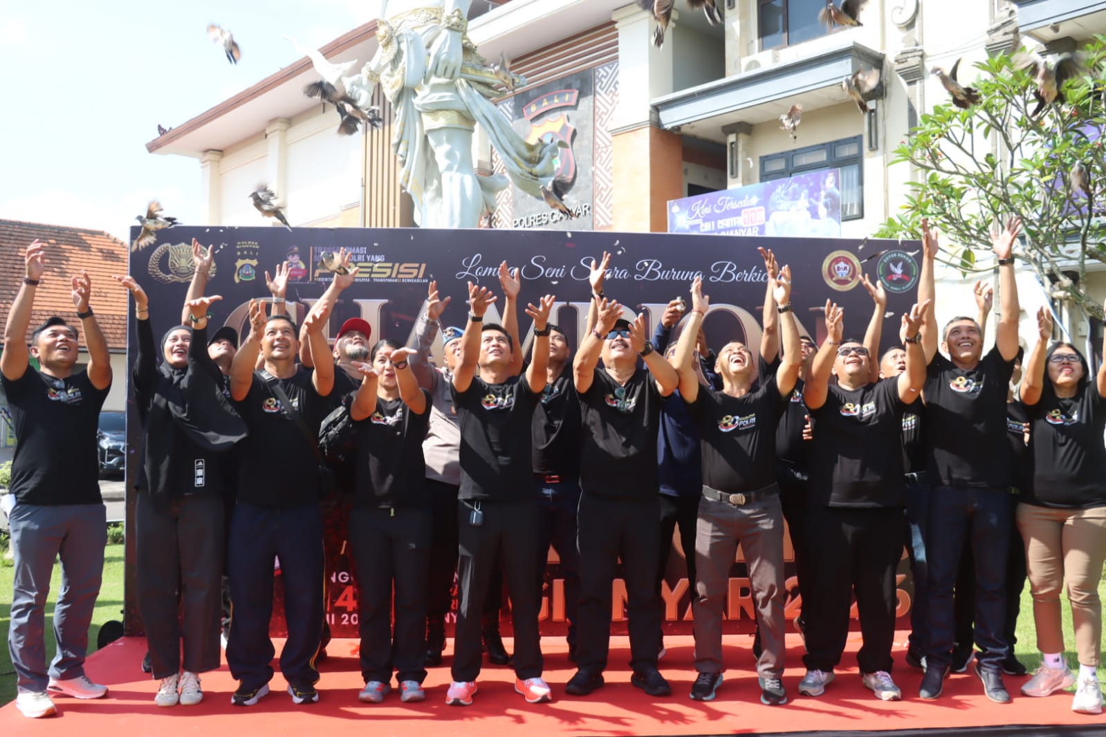 Kicaumania Bali Ramaikan Lomba Burung Berkicau Piala Kapolres Gianyar 2026